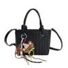2025 Nuevo Bolso de Mano Versátil de Moda Bolso Tejido Casual Bolso Sencillo de Cubo Bolso de Hombro para Viajes Diarios Bolso Cruzado de Moda