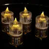 Lámpara de Velas LED sin Llama tipo Velita de Té Operada por Batería Luz Ambiental Realista Parpadeante - Modelo 737076166388