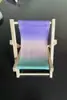 Silla de Playa Regalo Soporte para Teléfono Móvil Mini Regalo de Madera Reclinable Plegable Accesorios para Fotos Decoración Escritorio Creativo