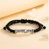 Alcançando Novos Patamares, Pulseira de Casal em Prata Pura 999, Nova Tendência Nacional Estilo Chinês Pulseira de Juntas de Bambu com Ágata Negra, Pulseira de Bambu Estilo Ins