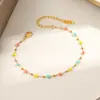 Collar de Cristal de Colores de Moda y Estilo Fresco para Mujer, Diseño Hecho a Mano DIY, Pulsera Única y Elegante para Apilar