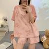 Pijama de Patricio Estrella 2025 para Mujer Verano Manga Corta Shorts Dibujos Animados Lindo Estudiante Talla Grande Conjunto de Ropa de Casa para Estudiante