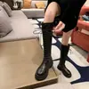 Estilo oscuro personalidad genial tendencia callejera botas misteriosas 2026 zapatos de mujer estilo popular