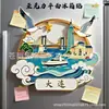Imanes para Refrigerador de Acrílico Plano de Ciudades Turísticas Nacionales, Marcadores Emblemáticos de Beijing y Shanghái, Pegatinas Magnéticas Culturales y Creativas, Atracciones