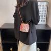 Mini bolso de cadena de lana estilo tweed para mujer, diseño de nicho, bandolera versátil para otoño e invierno, 2024