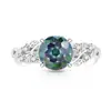 Transmisión en Vivo Fuegos Artificiales de Piedras Preciosas Coloridas de Gran Venta Anillo de Hada de Flor Cortada Anillo de Vid Vidriante Súper Brillante de Diamante de Alto Carbono Moda Tendencia Joyería