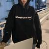 Moletom Oversized Estampado com Forro de Lã para Mulheres, Estilo Europeu, Transfronteiriço, Novo Top de Lã Amazon Outono e Inverno 2026, Jaqueta Estudantil da Moda