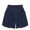 Shorts Feminino Verão Preto Novo Cintura Alta Solto Emagrecedor Tamanho Grande Roupa Feminina Versátil Menina Gorda Menina Cheinha Calça Casual Wide Leg