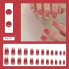 Doce e gentil branco doce menina Nail Art Nail Patch Terminado Advanced Sense Fake Nail Removível Wearable