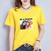 [En stock] Camiseta holgada de verano con estampado coreano para mujer, camiseta de manga corta estilo Harajuku para estudiantes a la moda.