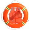 Aro Salvavidas de PVC Espuma Sólida Marino Profesional Reflectante Súper Flotante de Emergencia Prevención de Inundaciones Anillo de Natación para Adultos