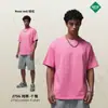 Ropa para Hombre Artie275G Tono Tierra Holgada Manga Corta Estilo Americano Color Sólido Camiseta Niebla Algodón Puro Marca Trendy para Hombre Camiseta