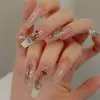 Novos adesivos florais vintage de borboleta inglesa com verso adesivo, personagens em preto e branco, adesivos de decoração DIY para unhas atacado