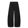 Yi Dao Vintage 2026 Outono Novidades Retro Americano Design de Rebites Costura Lateral Desconstruída Perna Reta Perna Larga Calça Cargo Masculina