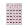 Adesivos de Unha Flor de Cinco Pétalas Frescos e Simples 5D Em relevo Tridimensional Versátil Flor Artigos para Decoração de Unhas DIY Estilo Sl