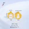 Colgante de Calabaza Dulce con Lazo de Corazón de Cristal Natural, Cuentas Espaciadoras para Accesorios de Bricolaje con Fuerte Retención de Color en Arena Dorada Antigua