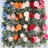 Enredadera de mimbre artificial, enredadera de flores falsas, decorativa para sala de estar, paisajismo interior, fondo de boda, flores de plástico y seda