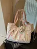 Bolso de lunares de diseño nicho estilo coreano para mujer, nuevo bolso tote casual de gran capacidad 2026, bolso de hombro para mujer para el trabajo