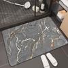Alfombrilla absorbente de baño de diatomeas suave, antideslizante, de secado rápido, para puerta de inodoro