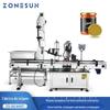 ZONESUN Máquina Automática de Tampar em Linha Máquina de Tampar Servo Controle Garrafa de Vidro Plástico Molho Picante Ketchup