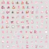 Paquetes Transfronterizos de 50/100 Piezas de Pegatinas Navideñas Estilo Nórdico Rosa, Pegatinas Decorativas Impermeables para Vasos de Agua, Pegatinas Festivas