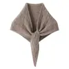 Bufanda Triangular de Cachemir para Mujer 100% Cachemir Puro Más Fácil de Combinar Protección Cálida para el Cuello Moda Casual Bufanda Tejida de Color Sólido