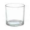 Taza de Vela de Aromaterapia Transparente para Casas de Huéspedes y Hoteles, Portavelas de Vidrio para Mejorar el Ambiente, Herramientas para Velas DIY, Taza de Vidrio Recta, Taza Vacía