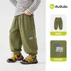 [Compra 2 artículos, obtén 3 yuanes de descuento] Pantalones Infantiles de Dudu para Otoño, Pantalones Largos de Niño para Otoño, Pantalones Casuales para Bebés, Ropa para Niñas