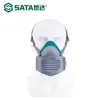 Máscara Meia Face SATA de Silicone à Prova de Poeira FH0610 contra Poeira Industrial, Pólen, Névoa Proteção do Trabalho