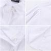 Camisa Branca Feminina Manga Longa Algodão Puro Primavera & Outono Novo Estilo Camisa Branca Infantil Top para Apresentação Uniforme de Escola Primária