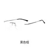 Gafas Sin Marco Ultraligeras de Titanio Puro para Hombre, Que Pueden Equiparse con Lentes para Miopía Marco de Alambre Dorado Elegante de Negocios Marcos