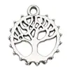 Colgante de Aleación de Plata Antigua Árbol de Hojas Serie Árbol de la Vida Accesorios para Joyería para Hacer Pulseras y Collares con Cuentas