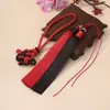 Nudo Auspicioso Combinación de Borla de Dos Colores Colgante para Bolsa de Coche Joyería Antigua Hecha a Mano Colgante de Borla Borla Colgante
