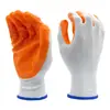 Guantes de nitrilo azul, guantes de nylon con recubrimiento antideslizante y resistente al desgaste para sitios de construcción, guantes de trabajo de protección laboral al por mayor
