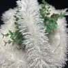 Tira de lana sintética blanca tipo pavo Oso de peluche oveja de playa lana pequeña ropa pijamas felpa decorativa lana sintética encaje de plumas al por mayor