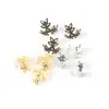 Soporte de flores de hierro diy accesorios para sombrero de flores pasador hecho a mano casero pendientes pulsera collar joyería espaciador
