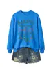BAKING MAIS QUE Amazon eBay loja independente moda casual feminina outono e inverno gola redonda moletom comércio exterior