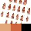 Estampa de Leopardo Estampa de Zebra Olho de Gato Manicure Usável Peças de Unha Outono e Inverno Novo Exportação Venda Quente Unhas Amêndoa Unhas Postiças