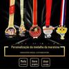 Fornecimento de fábrica medalha de tinta taekwondo oca liga de alumínio medalha medalha maratona esportes competitivos medalha