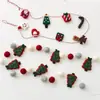 NUCHI Decoração de Natal Transfronteiriça Fio de Feltro de Lã Enfeite de Árvore de Natal Decoração de Feriado Decoração de Janela de Casa