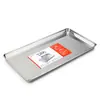 Plato Plano Cuadrado Bajo de Acero Inoxidable Anle Plato para Rollos de Arroz Casero Bandeja Portavasos Fuente de Fábrica