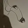 Collar con Corazón Ins Estéreo para Mujer Verano Nicho Lujo Accesible Diseño Moda Versátil Cadena para Clavícula Nueva Mujer 2022