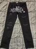 Jeans hip hop de comercio electrónico transfronterizo Pantalones de alta calle americanos Jeans de diseño de telaraña hip hop para hombre