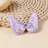 Acessórios de Asas de Anjo com Lantejoulas, Acessórios de Cabelo Infantis DIY Patches de Borboleta Iridescentes, Materiais para Embelezamento de Roupas, Sapatos e Bolsas