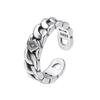 Venta al por mayor joyería de moda plata de ley 925 plata tailandesa coreana y japonesa anillo de apertura índice dedo índice cadena personalizada tendencia