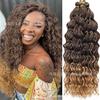 Rizo Latino Blanco Pelo Rizo Hawaiano 18 pulgadas Transfronterizo deeptwist Hawaii Crochet Peluca de Cabello
