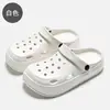 Zuecos de Eva para Mujer, Zapatos de Playa Cerrados de Suela Gruesa, Nuevas Pantuflas de Verano para Hombre, Sandalias para Exteriores y Interiores para Mujer