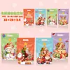 Nueva bolsa de dulces navideños transfronteriza, bolsa de regalo de dibujos animados para snacks, repostería de copo de nieve, galleta, con cierre de cremallera autosellante