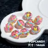 Cuentas Pintadas a Mano Coloridas Corazón de Vidrio DIY Lindo Multicolor Cadena para Teléfono Móvil Pulsera Collar Accesorios de Joyería Cuentas Sueltas Cuentas