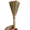 Escova de limpeza de sorgo comercial escova de bambu não machuca panela escova de cozinha pano de bambu limpeza de fogão